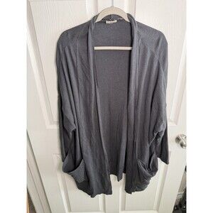 Pact Airplane Wrap Cardigan Women XL/XXL Open Organic Cotton Sweater Pockets